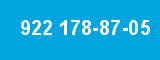 922 178-87-05